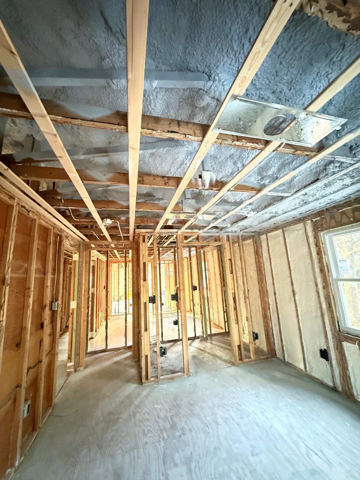 Spray foam insulation installed by ProTherm Insulation